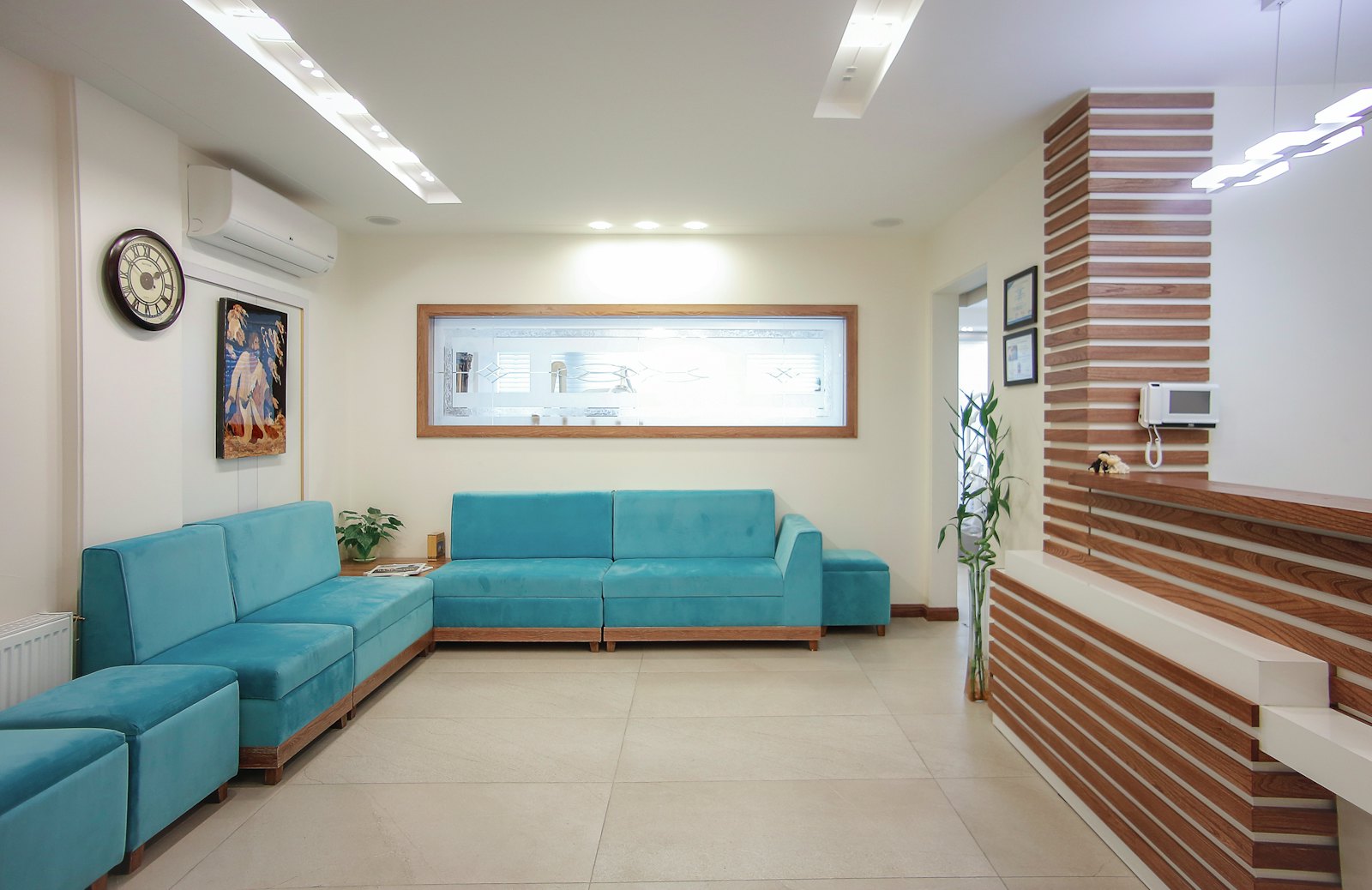 Espace d’accueil d’un centre dentaire – illustration